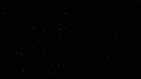 Dust Particles on Black Background. Glitter Particles with Stars. Bokeh Shiny Stock Footage 238537659