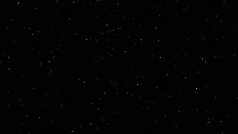 Dust Particles on Black Background. Glitter Particles with Stars. Bokeh Shiny Stock Footage 238539511