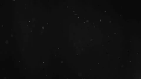 Dust particles in black background. Macro cinematic slow motion shoot on RED Stock Footage 197418002