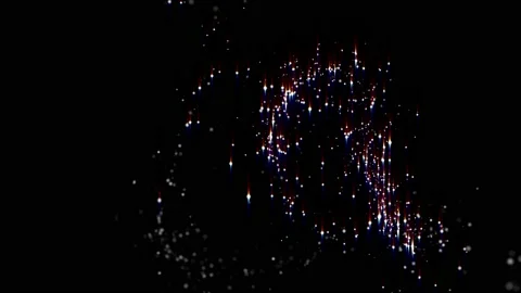 Dust Particles on Black Background.Loop Stock Footage 209278832
