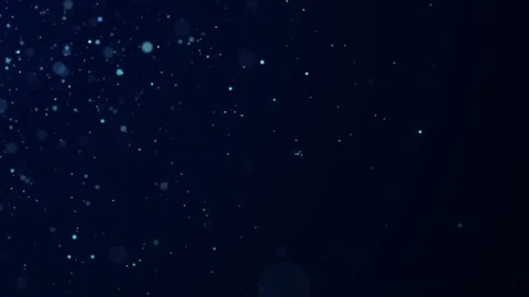 Dust particles with bokeh effect. Abstract blue magic background. 3d rendering. Stock Footage 162405850