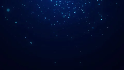 Dust particles with bokeh effect. Abstract blue magic background. 3d rendering. Видео 248355750