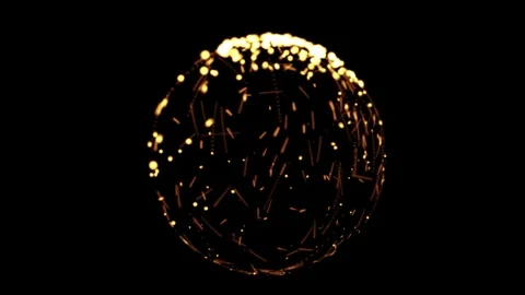 Dust Particles effect flying seamless loop in slow motion on black background Stock Footage 249174259