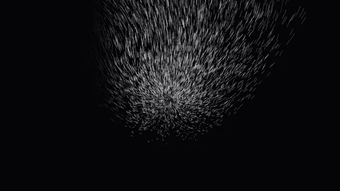 Dust Particles Exploding In Slow Motion Against Black With Subtle Light Dif.. Stock Footage 341541990
