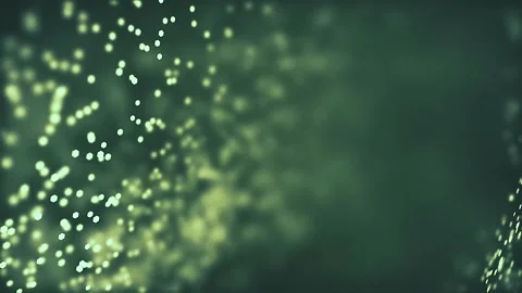 Dust particles flicker on a green background. abstract photo background for text Stock Footage 247442608