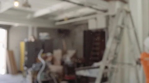 Dust Particles Float In The Air In A Sunlit Building Stock Footage 87482954