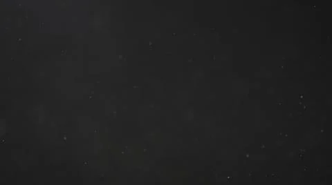 Dust particles float in neutral light on black background Stock Photos