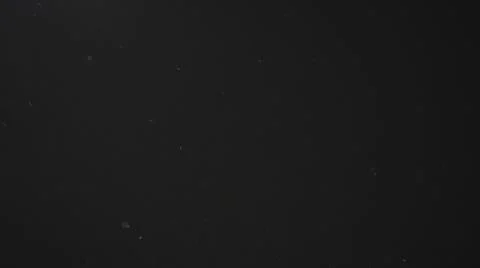 Dust particles float in neutral light on black background Stock Photos