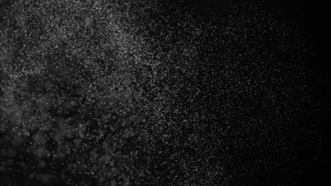 Dust particles floating on black background. Video stock 149428012