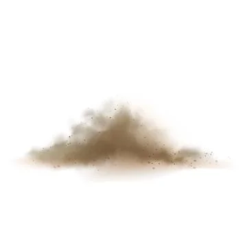 Dust Particles Grains Of Sand Explosion Vector Stock Illustration