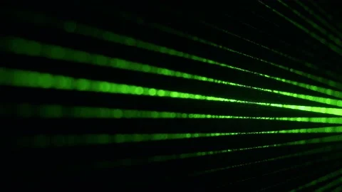 Dust particles in green laser light beam from diffraction grating Stock Footage 164954272