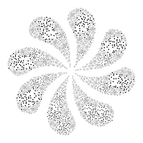 Dust Particles Icon Rotation Stream Stock Illustration