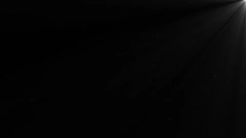 Dust particles in light beam on dark background for overlays, atmospheric scenes Stock Footage 342136877