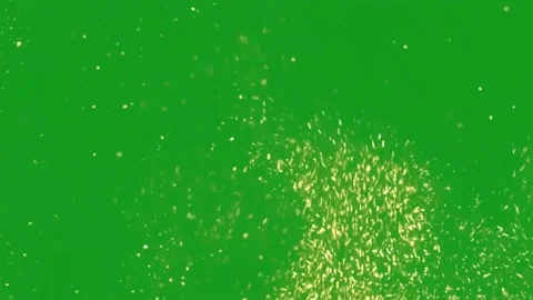 Dust particles motion graphics with green screen background Stock Footage 135708668