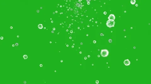 Dust particles motion graphics with green screen background Stock Footage 171335232