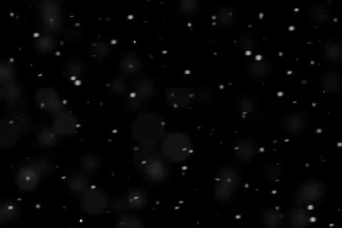 Dust particles in motion out of focus on a black background Stock Illustration