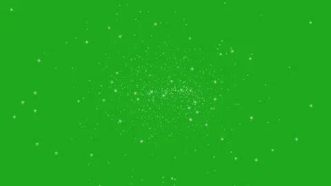 Dust particles roaming in the space on green screen background Stock Footage 293765568