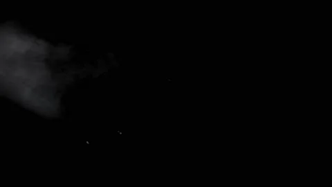 Dust particles sparkling on black background with mist sprinkling effect Stock Footage 138097751