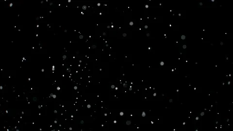 Dust particles sparkling on black background with white light bokeh effect Stock Footage 138097868