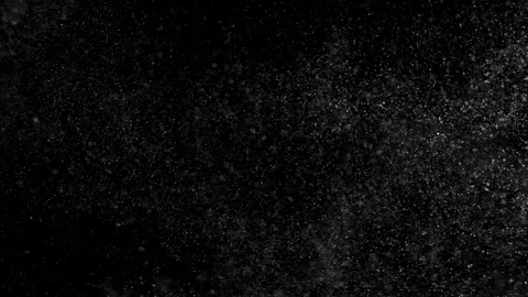 Dust particles sparkling on black background with mist sprinkling effect Stock Footage 138098327
