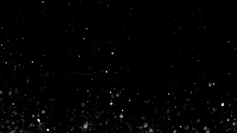 Dust particles sparkling on black background with white light bokeh effect Stock Footage 138098332