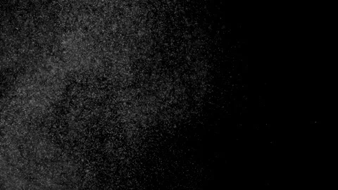 Dust particles sparkling on black background with mist sprinkling effect Stock Footage 138098438