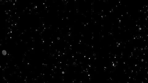 Dust particles sparkling on black background with white light bokeh effect Stock Footage 138098754