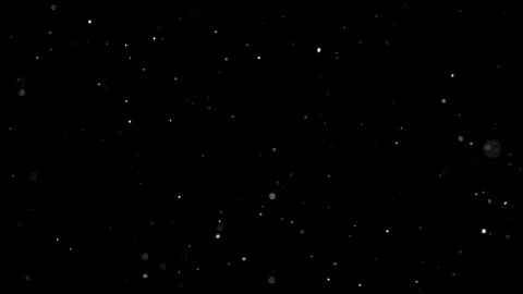 Dust particles sparkling on black background with white light bokeh effect Video stock 138099305