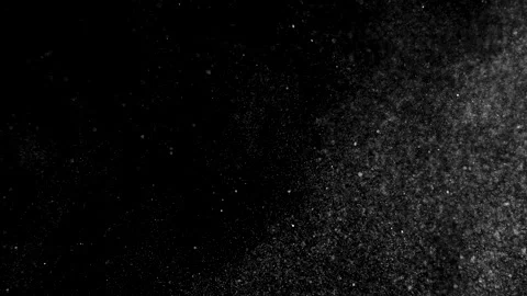 Dust particles sparkling on black background with mist sprinkling effect Stock Footage 138099374