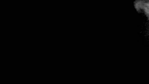 Dust particles sparkling on black background with mist sprinkling effect Stock Footage 138100008
