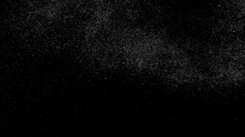 Dust particles sparkling on black background with mist sprinkling effect Stock Footage 138100177