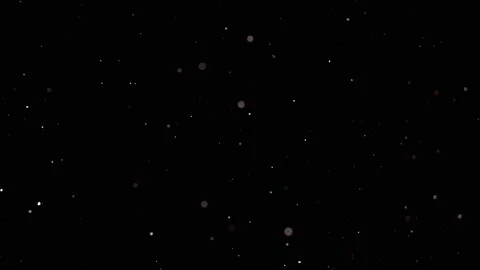 Dust particles sparkling on black background with white light bokeh effect Stock Footage 138100425