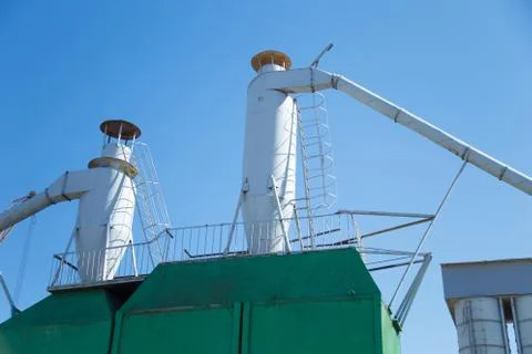 Dust purification cyclone air vortex separation separator Stock Photos