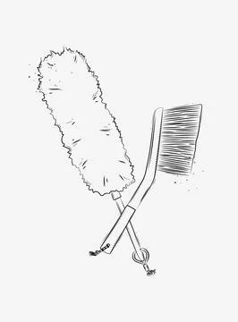 Dust remover tools Stock Illustration