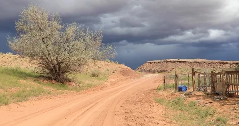 Dust road rural Stock Footage 107451684