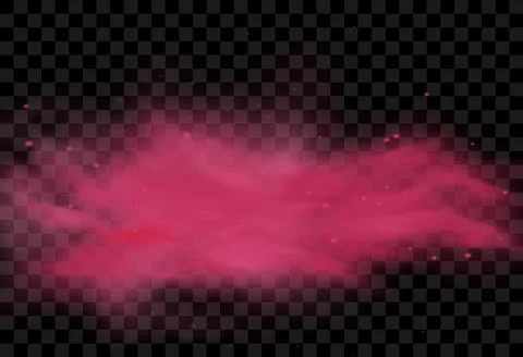 Dust sand red cloud effect. Dirt smoke vector flying red background texture. Stock Illustration