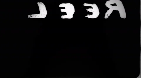 Dust, scratches and writing on old film leader - Film FX1026 HD, 4K Stock Video Stock Footage 60986337