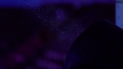 Dust in the spotlight Stock-Footage 81427267
