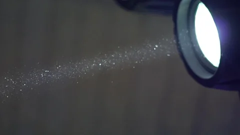 Dust in the spotlight Stock Footage 97496921