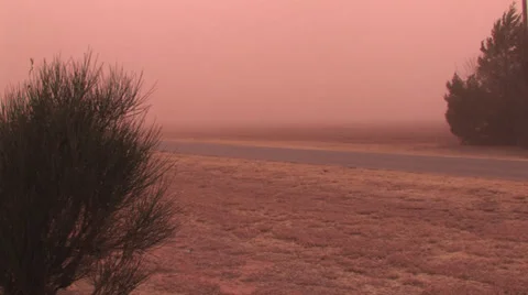 Dust storm 7 Stock Footage 32217527