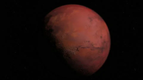 Dust storm on Mars Video stock 158789200