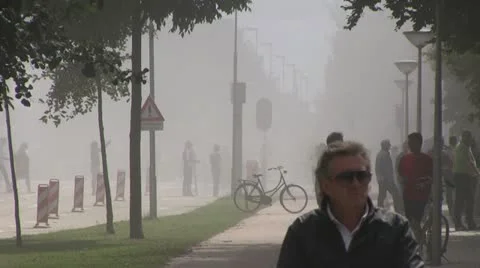 Dust streets Video stock 11958872