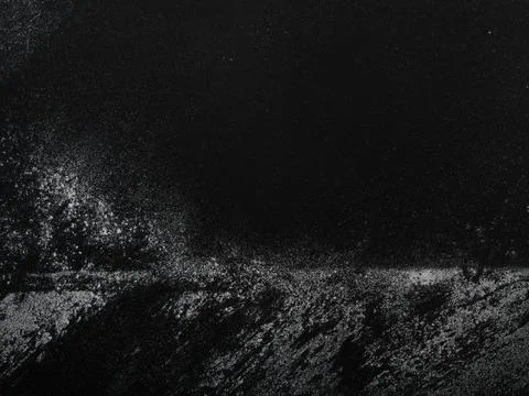 Dust texture on dark surface Stock Photos