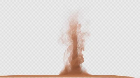 Dust tornado vortex on transparent background Stock Footage 267990234
