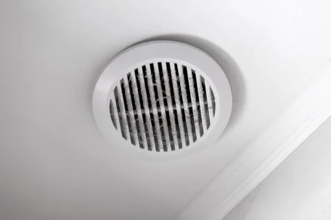 Dust ventilation grille on the ceiling Stock Photos