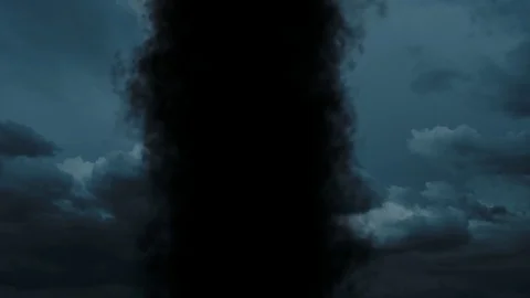 Dust whirl on background of sky Stock Footage 76854769