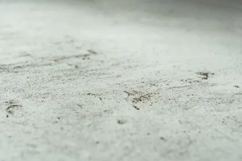 Dust on the white windowsill Stock Photos