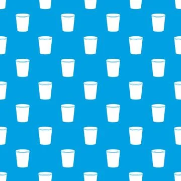 Dustbin pattern seamless blue Stock Illustration