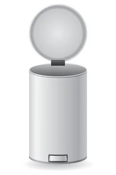 Dustbin vector illustration Stock Illustration