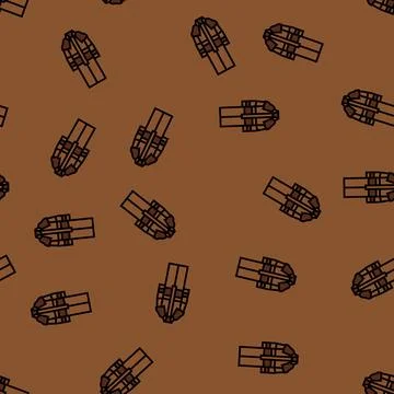 Duster outerwear male vector seamless pattern Illustrazione stock